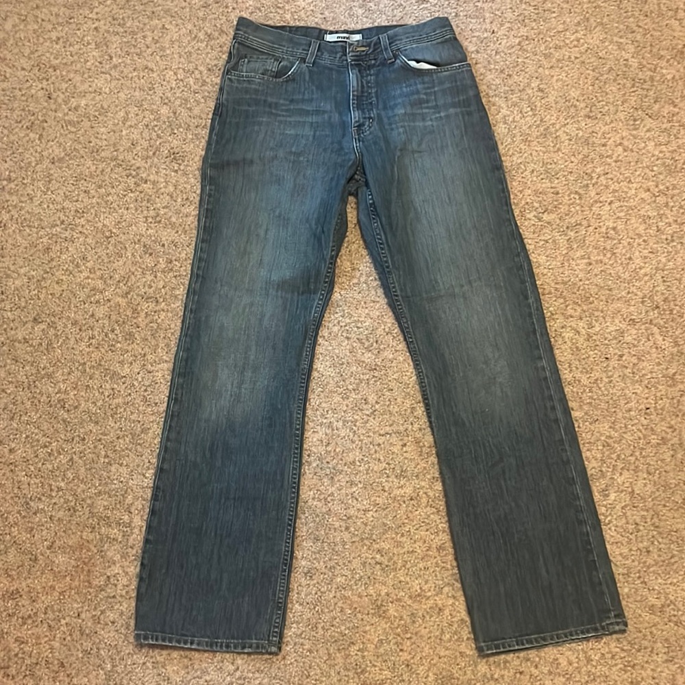 Mavi Boot Cut Low Rise Zip Fly Denim Blue Jeans.  Size 30/32